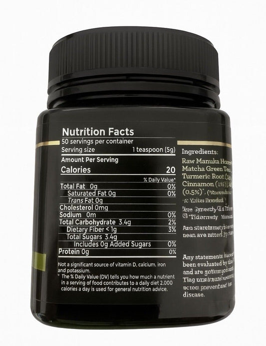Australia's Manuka - 澳洲拜倫灣麥蘆卡 x 姜黃 x 抺茶 MGO 260+ 蜂蜜