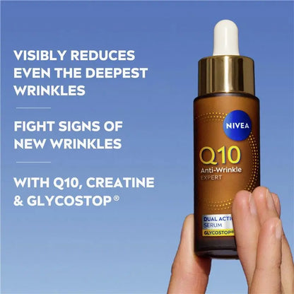 Nivea Q10 Dual Action Serum Q10全方位抗糖抗皺精華 30ml