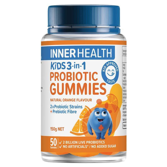 Inner Health Kids 3 in 1 Probiotics Gummies 兒童 3合1 益生菌軟糖 50粒