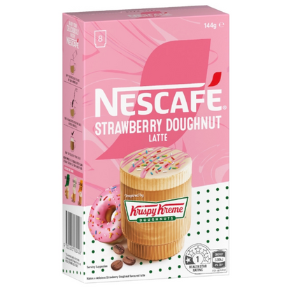 雀巢咖啡 - 聯乘 Krispy Kreme 草莓甜甜圈拿鐵8包裝