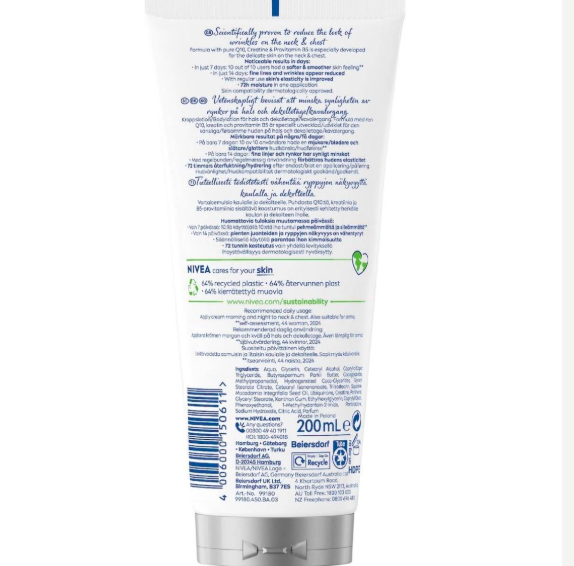 NIVEA - Q10 緊緻抗皺頸部和胸部霜200ml