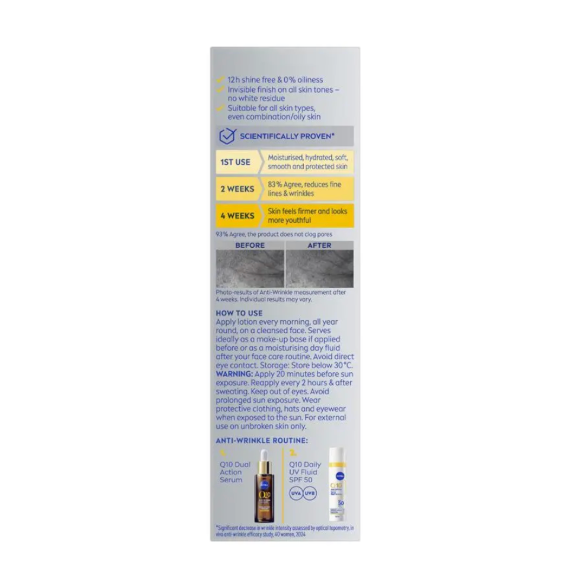 NIVEA - Q10 抗皺專家(Anti-Wrinkle Expert)日常防曬面部乳液 SPF50 40ml