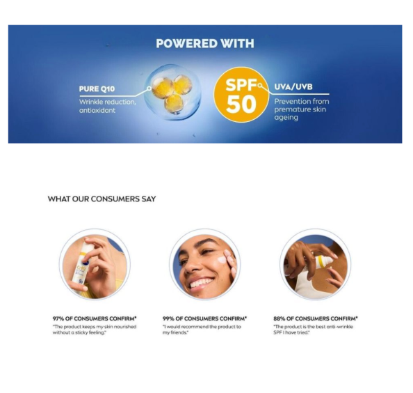 NIVEA - Q10 抗皺專家(Anti-Wrinkle Expert)日常防曬面部乳液 SPF50 40ml