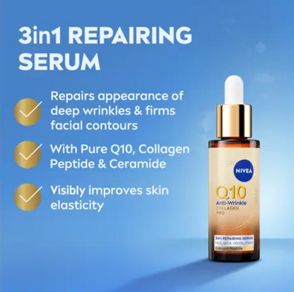 妮維雅 - Q10 抗皺膠原蛋白 Pro 3合1修復精華液 30ml