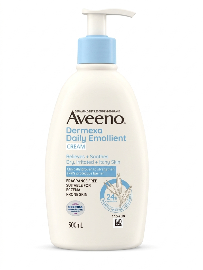 Aveeno - Dermexa 日用柔潤無香料身體乳霜(200ml/500ml)