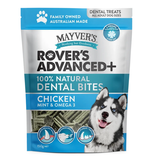MAYVER'S ADVANCED+ 雞肉口味狗狗潔齒零食 150克