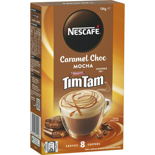 Nescafe x Tim Tam Caramel Choc Mocha Coffee (8 Pack)