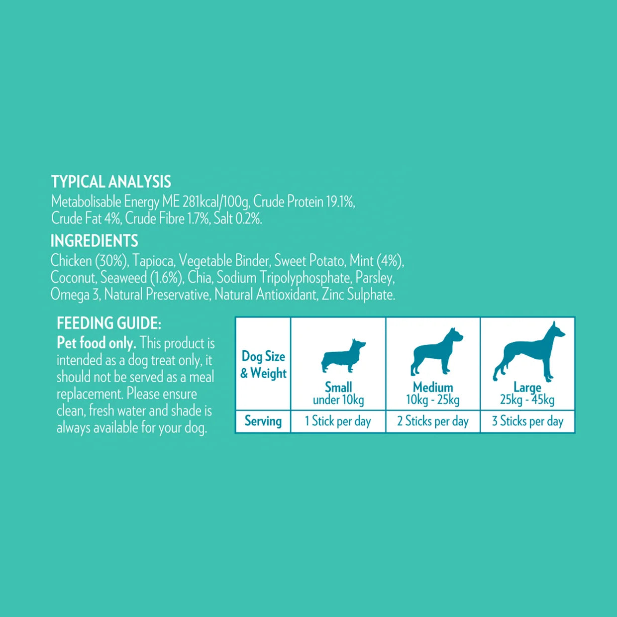 MAYVER'S ADVANCED+ 雞肉味狗狗潔齒棒 150克