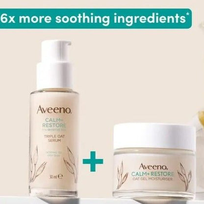 Aveeno - 最強紓緩敏感肌膚組合 (精華液 + 保濕霜)