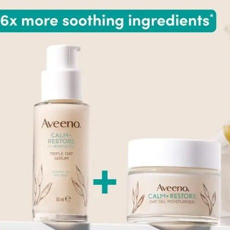 Aveeno - 最強紓緩敏感肌膚組合 (精華液 + 保濕霜)